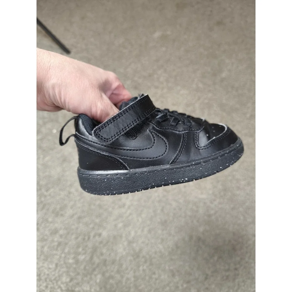 Toddler's Nike Court Borough Mid 2 Black/Black-Black (CW5869 001) - Size 7C